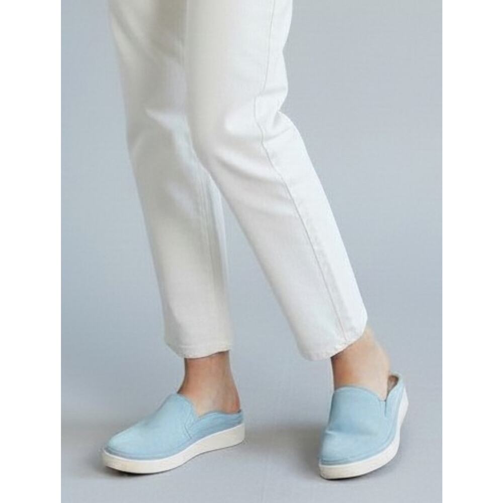 Vionic Effortless Blue Nubuck Slip On Mule Sneakers Orthotic 9.5 S4052 - Picture 2 of 13